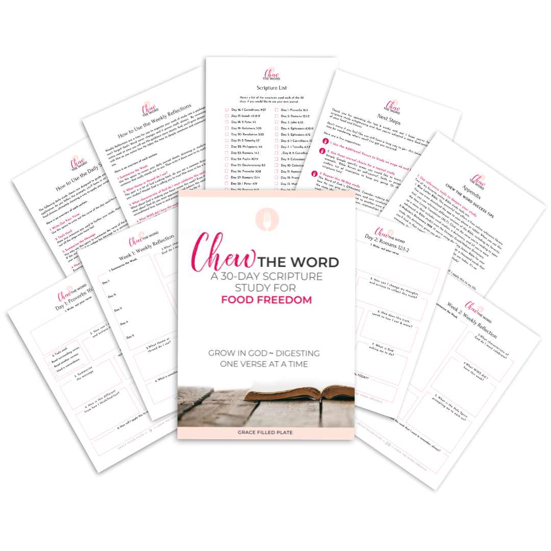 Chew the Word 30-day Bible study for food freedom